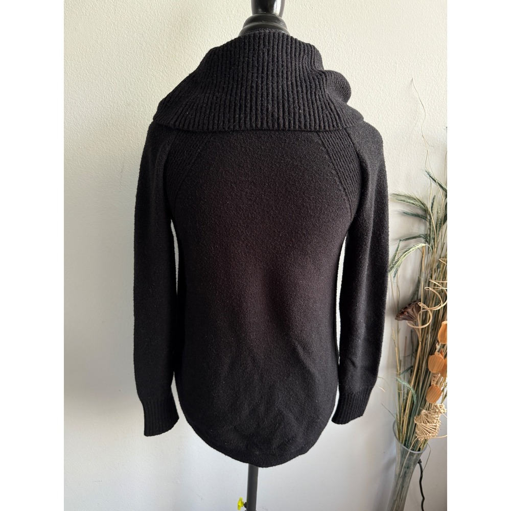 Moth Anthropologie Womens Black Cowl Neck Longline Sweater‎ XS